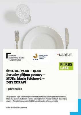 Přednáška a beseda na téma Poruchy příjmu potravy