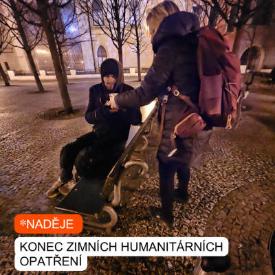 Ukončení zimních humanitárních opatření pro lidi bez domova
