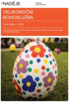 Srdečné pozvání na Velikonoční bohoslužbu.